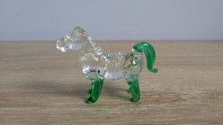Horse glass figure