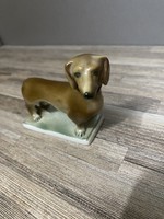 Zsolnay porcelain dachshund