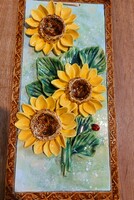Sunflower beautiful ceramic image