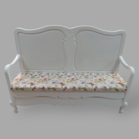 Painted provence neo-baroque bench
