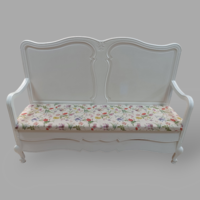 White Provençal Neo-Baroque Bench