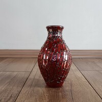 Old modern zsolnay cracked eosin glaze vase