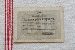 30 Pengő Kincstári utalvány 1849 VG 2db