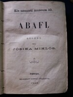 Jósika Miklós Abafi.Antik könyv!1869!Heckenast Gusztáv tulajdona!!!!