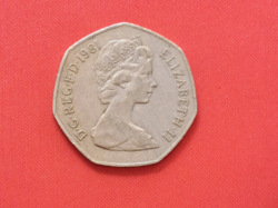 1981. England 50 cents (1770)