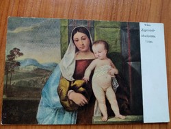 Antik művészlap, Madonna, postatiszta