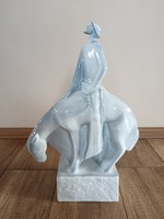 Old Zsolnay Don Quixote porcelain figure