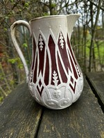 Antique English faience jug