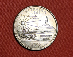 2006. Nebraska emlék USA negyed dollár " Szövetségi Államok" sorozat (770)