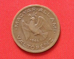 1946. Magyar Királyi Váltópénz 10 fillér (1754)