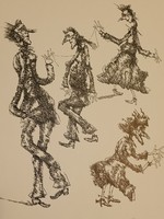 Banga Ferenc nagyméretű litográfia