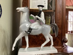 Hollohazi colt on his horse.