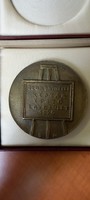 Szombathely Picture Gallery Building Association 1976 commemorative plaque bronze