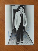 Photo of actor Ervin Kibédi, signed by his own hand (1990)