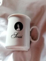 Retro tea or latte mug with sissi pattern 21.