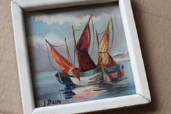 Sailing sailboat ship ship painting image