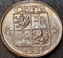 Csehszlovákia 2 korona, 1991