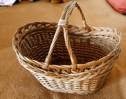 A large wicker basket with a nice shape
