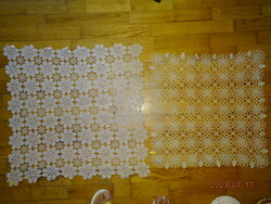 2 pcs. Crochet tablecloth
