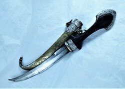Special, silver inlay, Berber dagger, North Africa, ca. 1850!!!