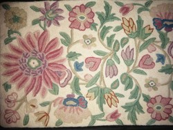 Handmade woolen pastel flower pattern wonderful decorative pillow