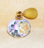 Bavaria pink porcelain perfume bottle