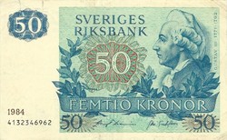 50 kronor korona 1984 Svédország