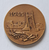 1945-1970. 40 mm-es  bronz emlékérem (87)