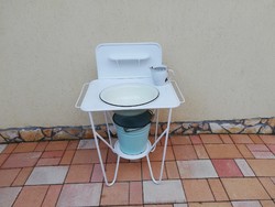 Enamel lavatory set washstand