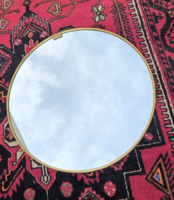 Art-deco circular wall mirror. 40 cm. Negotiable.