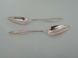 Antique silver, soup spoon in a pair, Vienna 1818. Johann climate