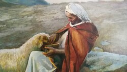 Vilmos Czétényi the Good Shepherd oil painting