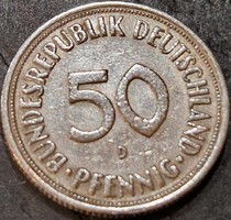 Germany 50 pfennig, 1967. Verdejel 