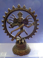 Hindu Isten, Shiva Nataraja, A tánc ura,tűzkörben  bronz szobor figura