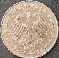 Germany 2 marks, 1990.