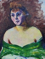 Józsa Járitz ( 1893 - 1986 ) female portrait, around 1930