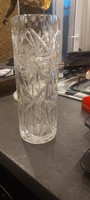 Lead crystal glass vase