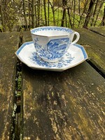 Antique English porcelain tea cup set, marked Wedgwood