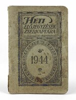 1R100 Heti előjegyzések naptára 1944