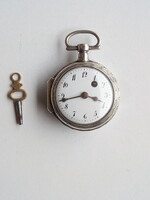 Pocket watch with silver spindle