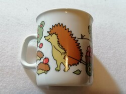 Rare children's mug with a hedgehog.