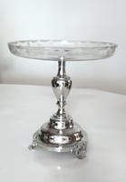 Silver-plated / nickel-plated moritz hacker Art Nouveau table center, offering, aufsatz