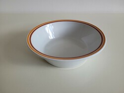 Old retro lowland porcelain bowl brown striped jelly bowl soup bowl plate