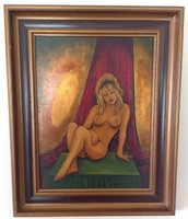 Oil painting female nude