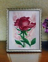 Rose - gouache painting