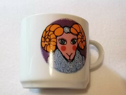A very rare Great Plain cup and mug with a ram's head.