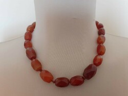 Faceted carnelian necklace (recommended for re-stringing) booked!!!!