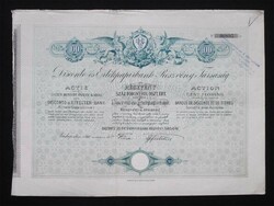 Disconto- és Értékpapírbank Részvénytársaság részvény 100 forint 1890