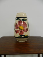 Antique style marked West German hand painted ceramic vase