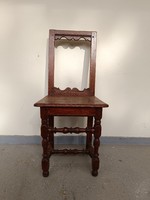 Antique ethnographic folk peasant furniture wooden chair 812 8804